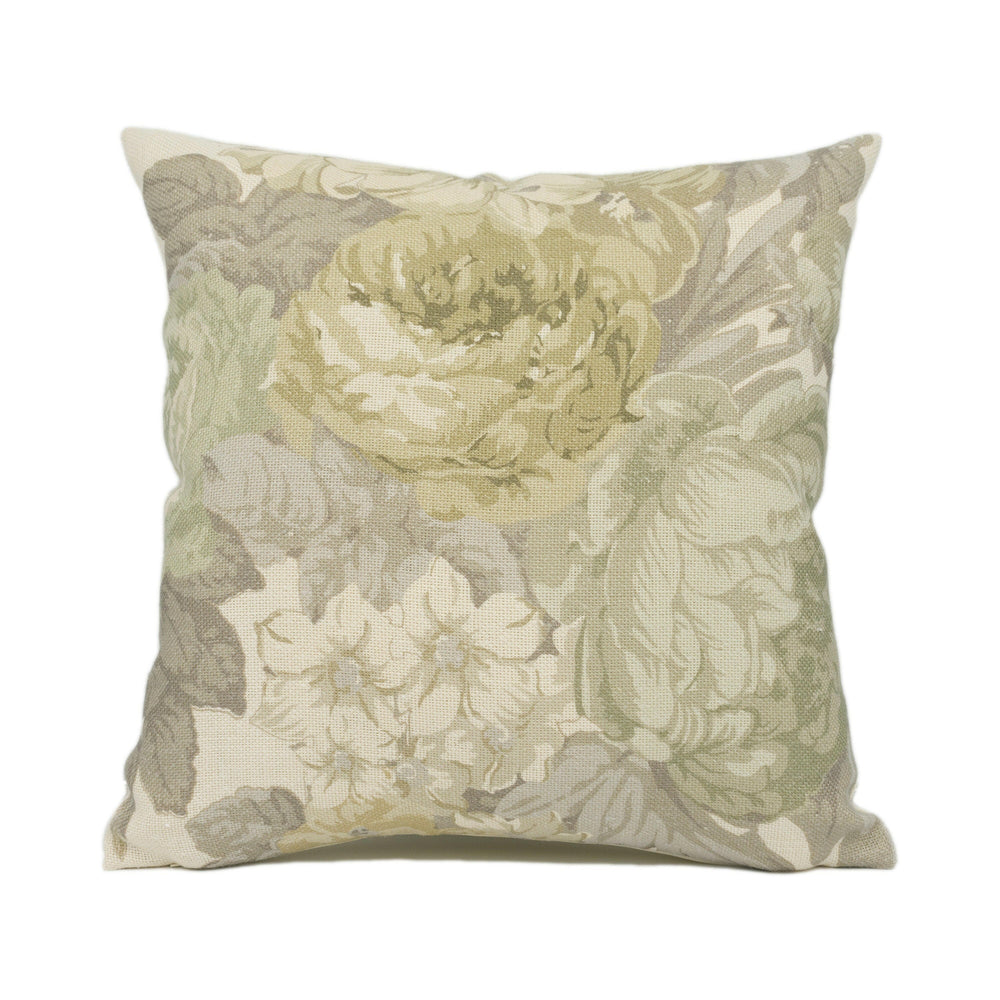 Tessa Proudfoot for St Leger & Viney - Isabella - Eucalyptus - Chic Floral Cushion Cover - Handmade Throw Pillow - Designer Home Décor.