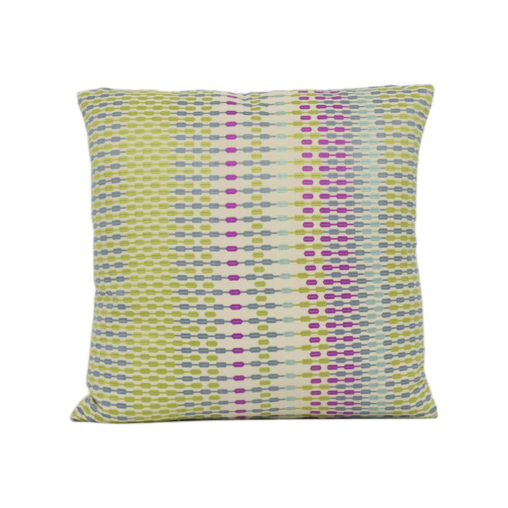 Harlequin - Array - Lime / Magenta / Slate - Unique Woven Effect Cushion Cover Throw Pillow Designer Home Decor.
