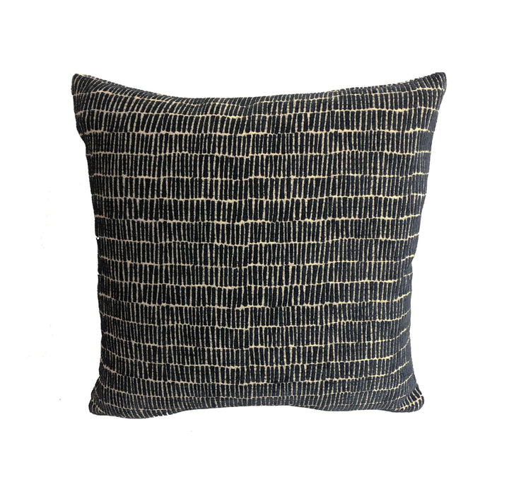 Scion - Hikari - Midnight - Japanese-Inspired Graffiti Cushion Cover - Velvet Feel Throw Pillow - Handmade Designer Home Decor.