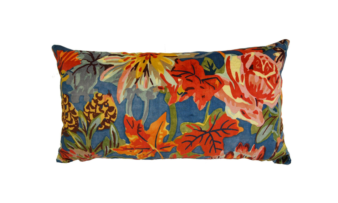 Stunning Designer Floral Velvet Cushion Cover - Handmade Throw Pillow - Luxury Home Decor.