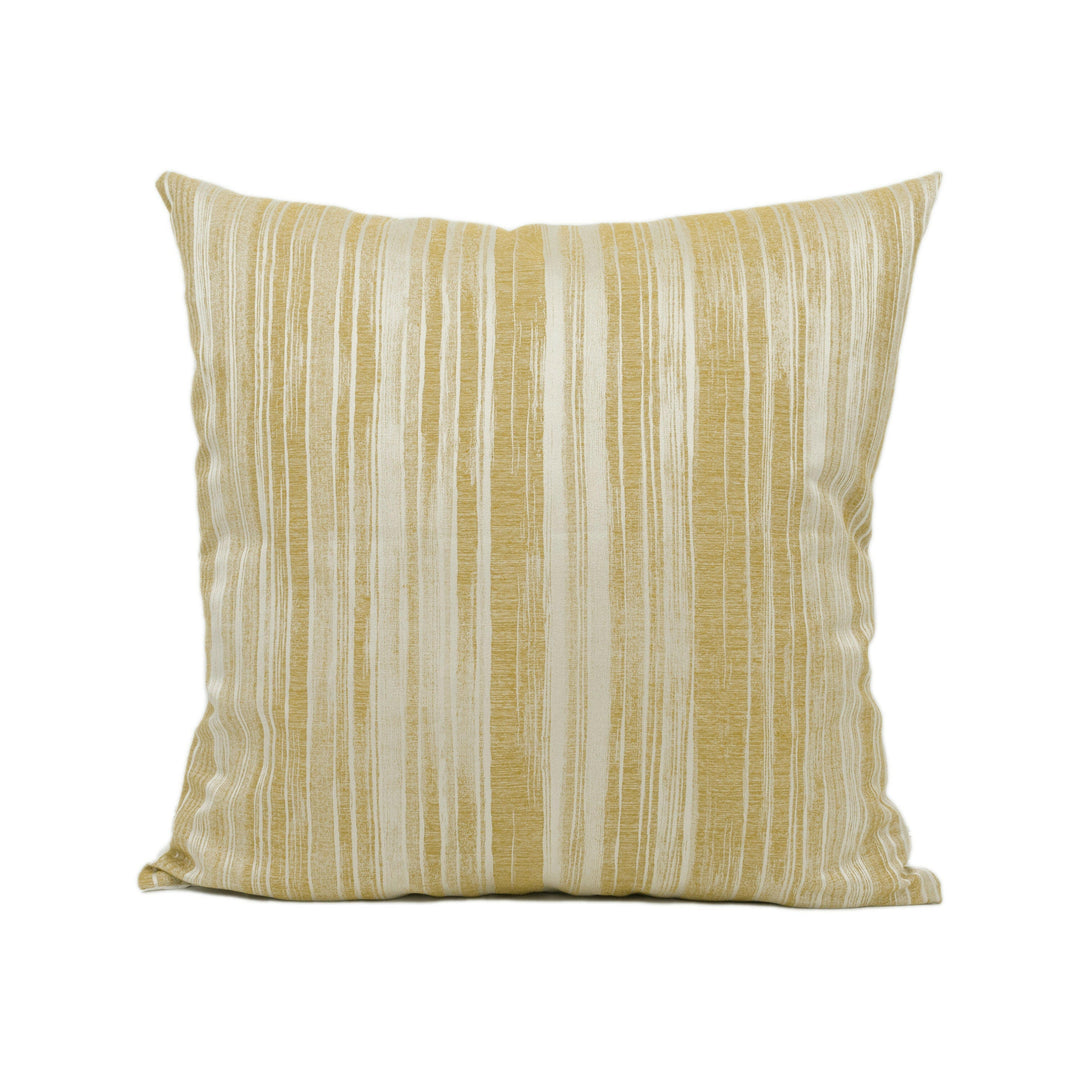 Harlequin - Poise - Ochre - Elegant Neutral Silky Striped Cushion Cover - Handmade Throw Pillow - Designer Home Décor.