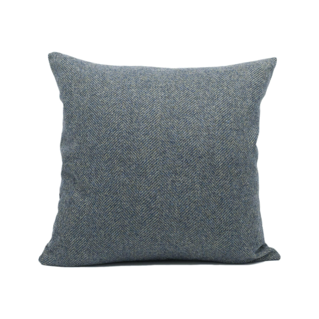 Abraham Moon - Glamis - Glacier -  100% Wool Cushion Cover - Designer Plaid Pillow Cover - Handmade Custom Abraham Moon Pillow.