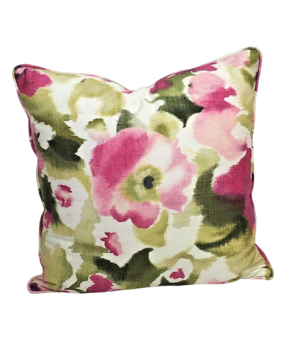 Sanderson - Varese - Magenta - Cushion Cover Throw Pillow Designer Home Decor Self-Piped.