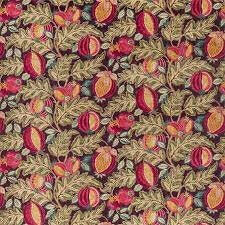 Sanderson - Cantaloupe - Cherry / Alabaster - Luxury Floral Velvet Cushion Cover - Handmade Designer Purple Throw Pillow - Velvet Scatter.
