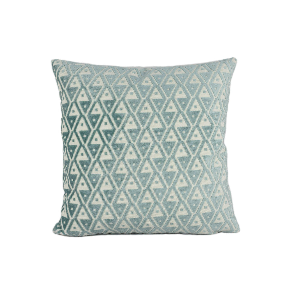 Schumacher - Hoffmann Velvet - Mineral - Vienna Secession Geometric Designer Cushion Cover - Handmade Throw Pillow - Luxury Home Decor.
