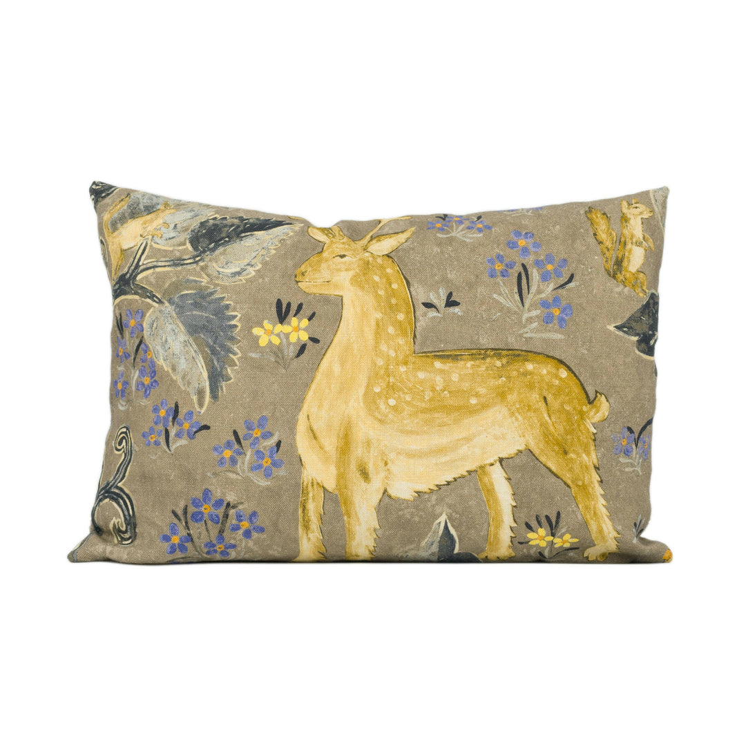 Zoffany - Arden - Pewter - Mid-Century British Tapestry Cushion Cover - Handmade Throw Pillow - Designer Home Décor.
