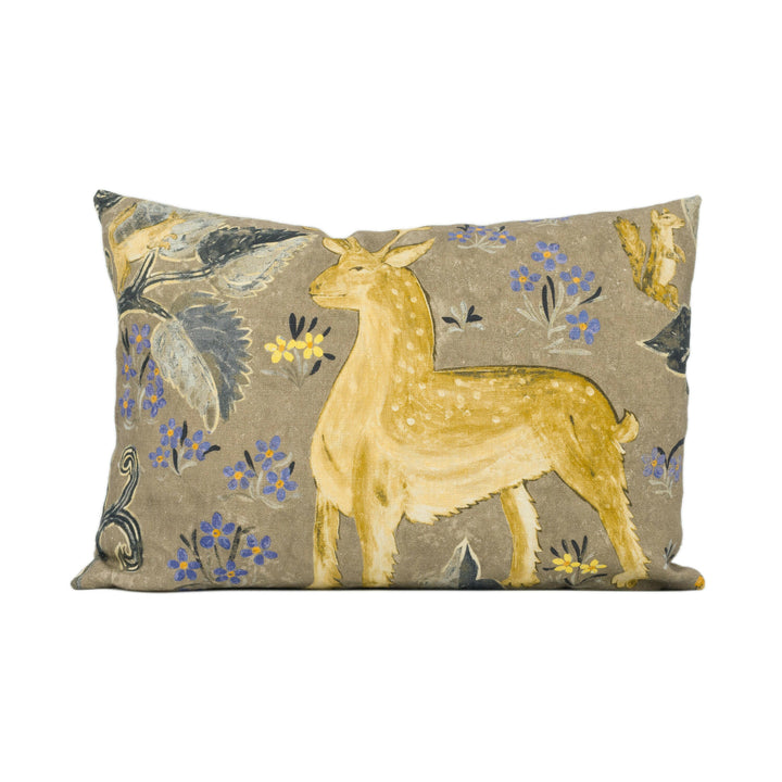 Zoffany - Arden - Pewter - Mid-Century British Tapestry Cushion Cover - Handmade Throw Pillow - Designer Home Décor.