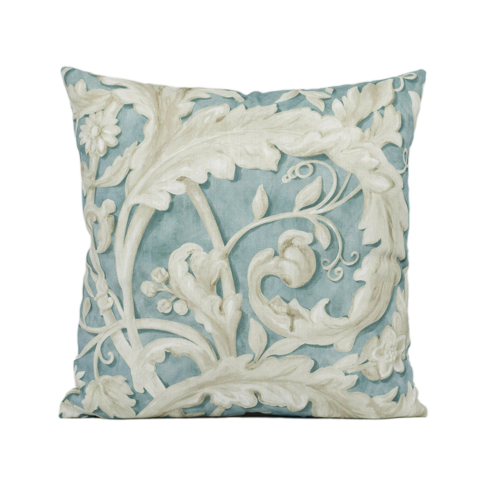 Sanderson - Tilia Lime - Soft Teal - Stunning National Trust Cushion Cover Handmade Throw Pillow Designer Home Décor.