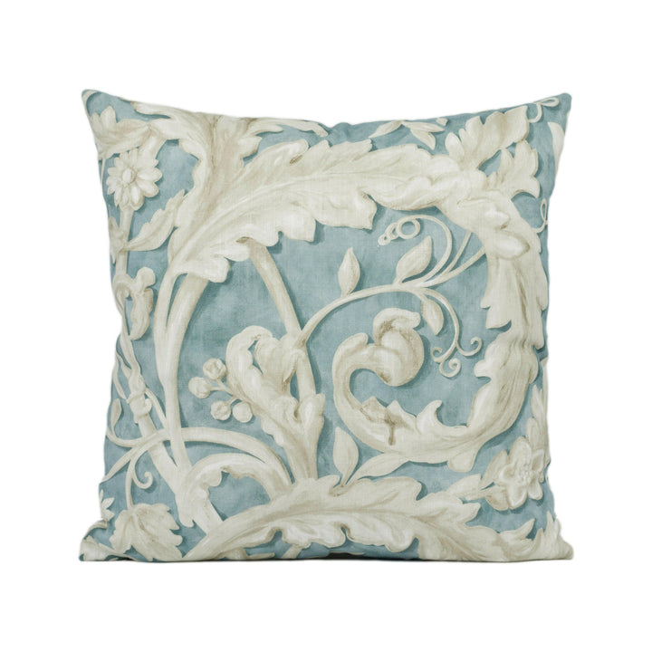 Sanderson - Tilia Lime - Soft Teal - Stunning National Trust Cushion Cover Handmade Throw Pillow Designer Home Décor.