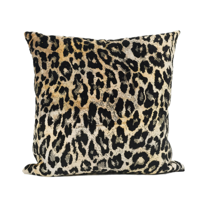 Chic Modern Leopard Print Velvet Cushion Cover - Handmade Throw Pillow - Designer Home Décor