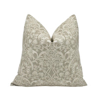 Thumbnail for a white and beige pillow with a floral pattern