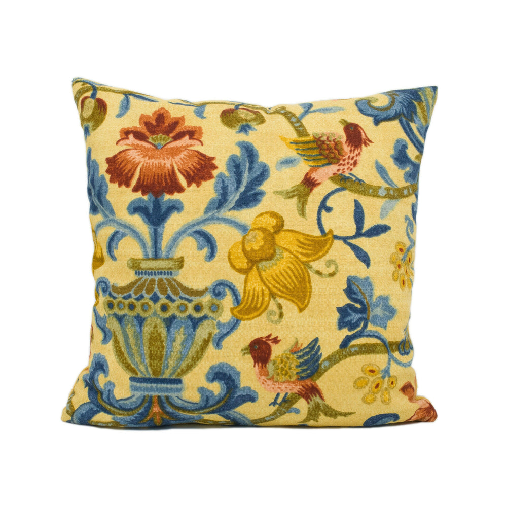 Zoffany - Pompadour - Rare Discontinued Floral Vintage Fabric Cushion Cover - Handmade Throw Pillow - Designer Home Décor.