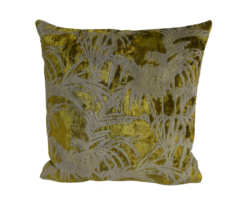 Clarke & Clarke - Tropicale - Citron - Stunning Velvet Cushion Cover Throw Pillow Designer Home Decor.