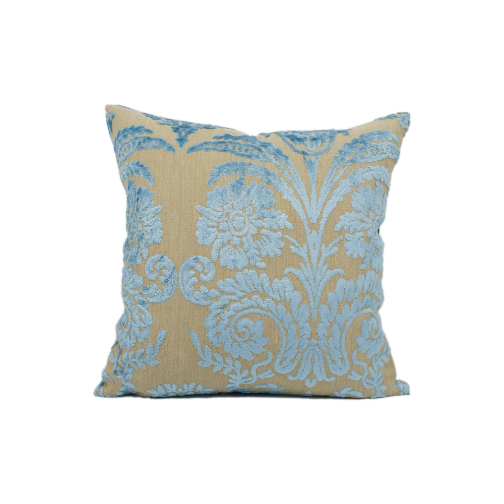 Designers Guild - Ombrione - Lapis - Bright Funky Jacquard Velvet Cushion Cover - Handmade Throw Pillow - Designer Home Décor - NEED NEW PIC.