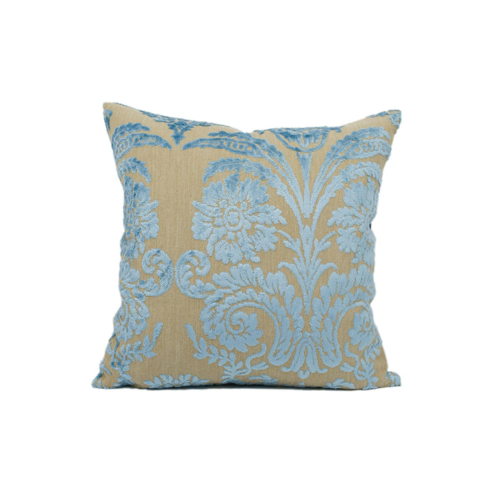 Designers Guild - Ombrione - Lapis - Bright Funky Jacquard Velvet Cushion Cover - Handmade Throw Pillow - Designer Home Décor - NEED NEW PIC.