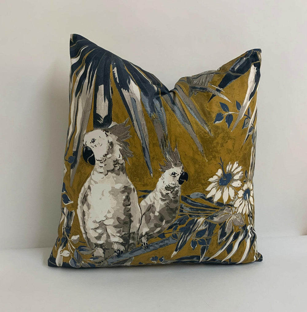 Weymss Aves 02 Brass - Cushion Cover Pillow Throw Designer Home Decor.