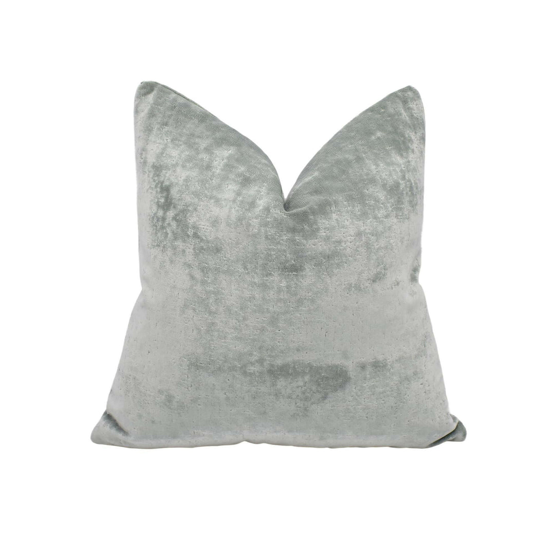 Zoffany - Curzon - Silver - Opulent Plush Jacquard Velvet Cushion Cover - Luxury Throw Pillow - Handmade Home Décor - Scatter Sofa Cushion.