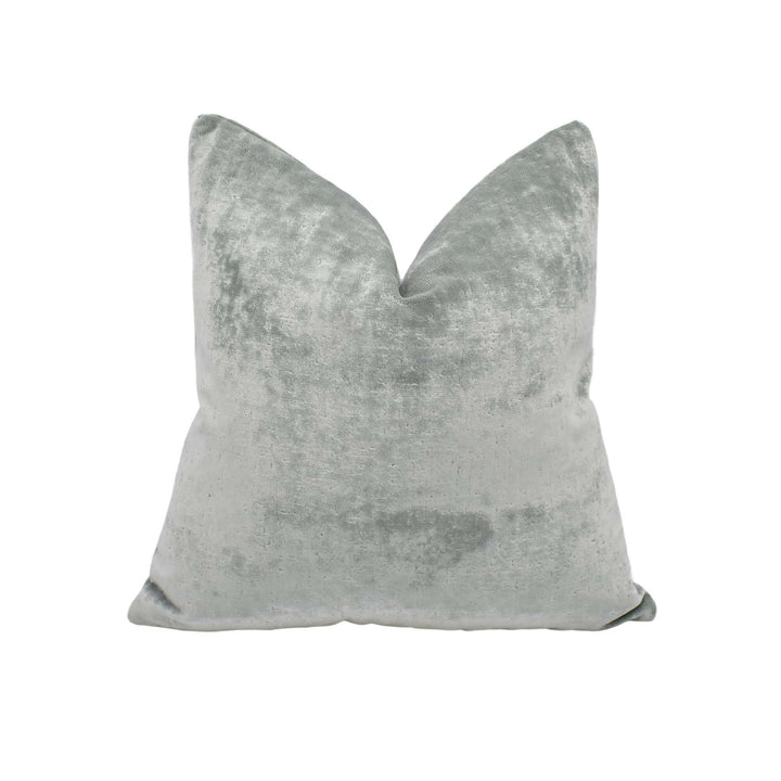 Zoffany - Curzon - Silver - Opulent Plush Jacquard Velvet Cushion Cover - Luxury Throw Pillow - Handmade Home Décor - Scatter Sofa Cushion.