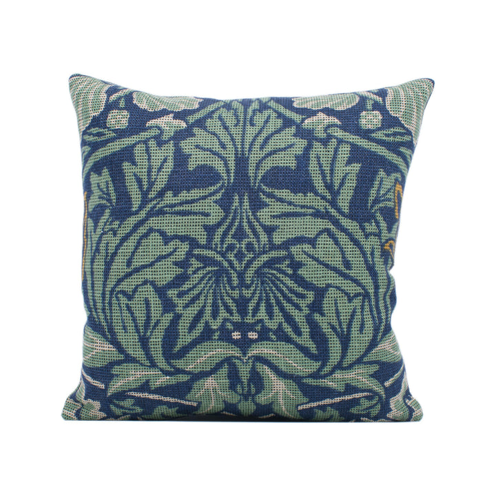 William Morris - Tulip and Rose - Indigo / Slate - Cushion Cover Throw Pillow Designer Home Decor.
