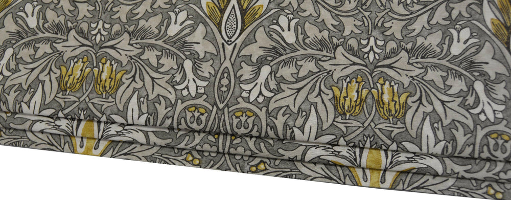 William Morris - Snakeshead - Pewter / Gold  - Made To Measure Professionally Made Roman Blind.