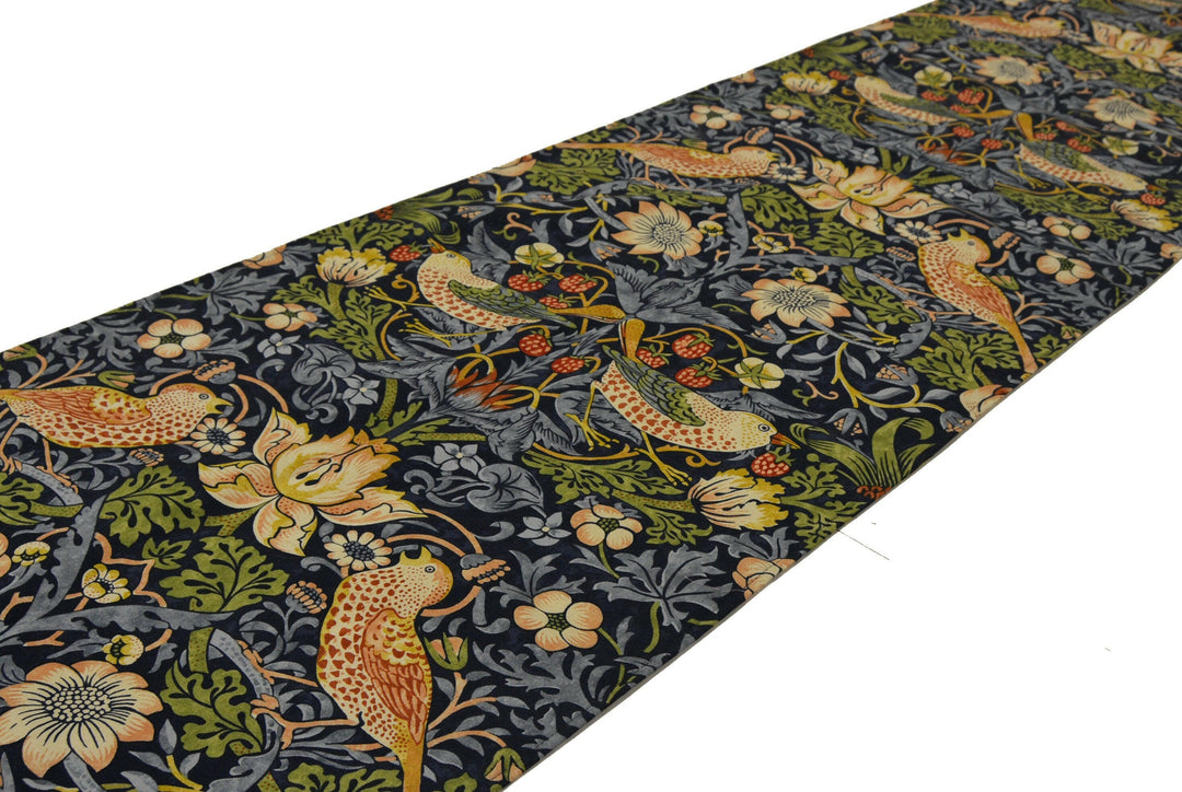 William Morris - Strawberry Thief - Indigo / Mineral - Table Runner.
