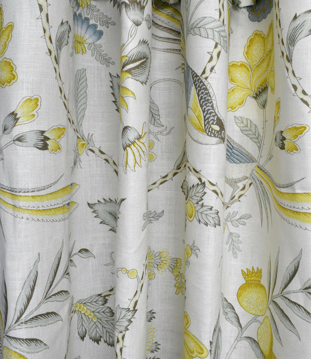 Schumacher - Campagne - Cadet and Citron - Made to Measure Curtains - draper panels Designer Home Décor.