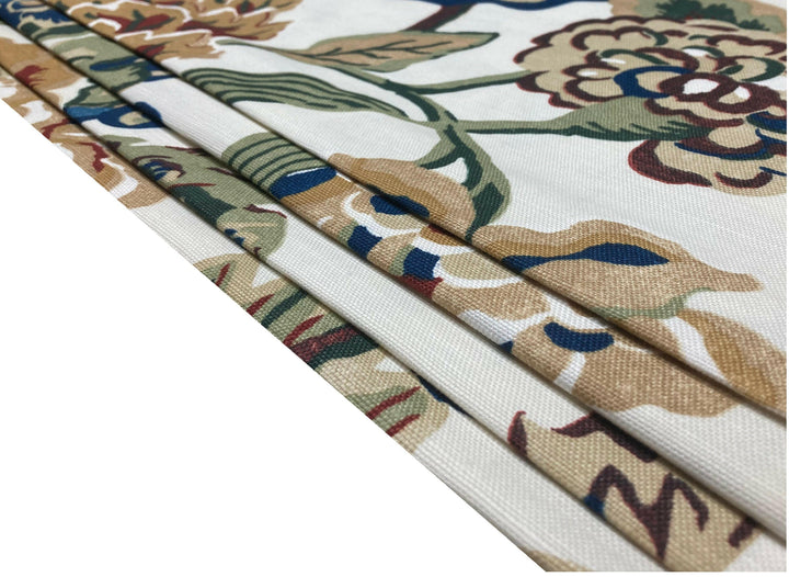 Thibaut - Navesink - Cream on Navy - Made To Measure Professionally Made Roman Blind.