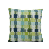 Thumbnail for a green and blue plaid pillow on a white background