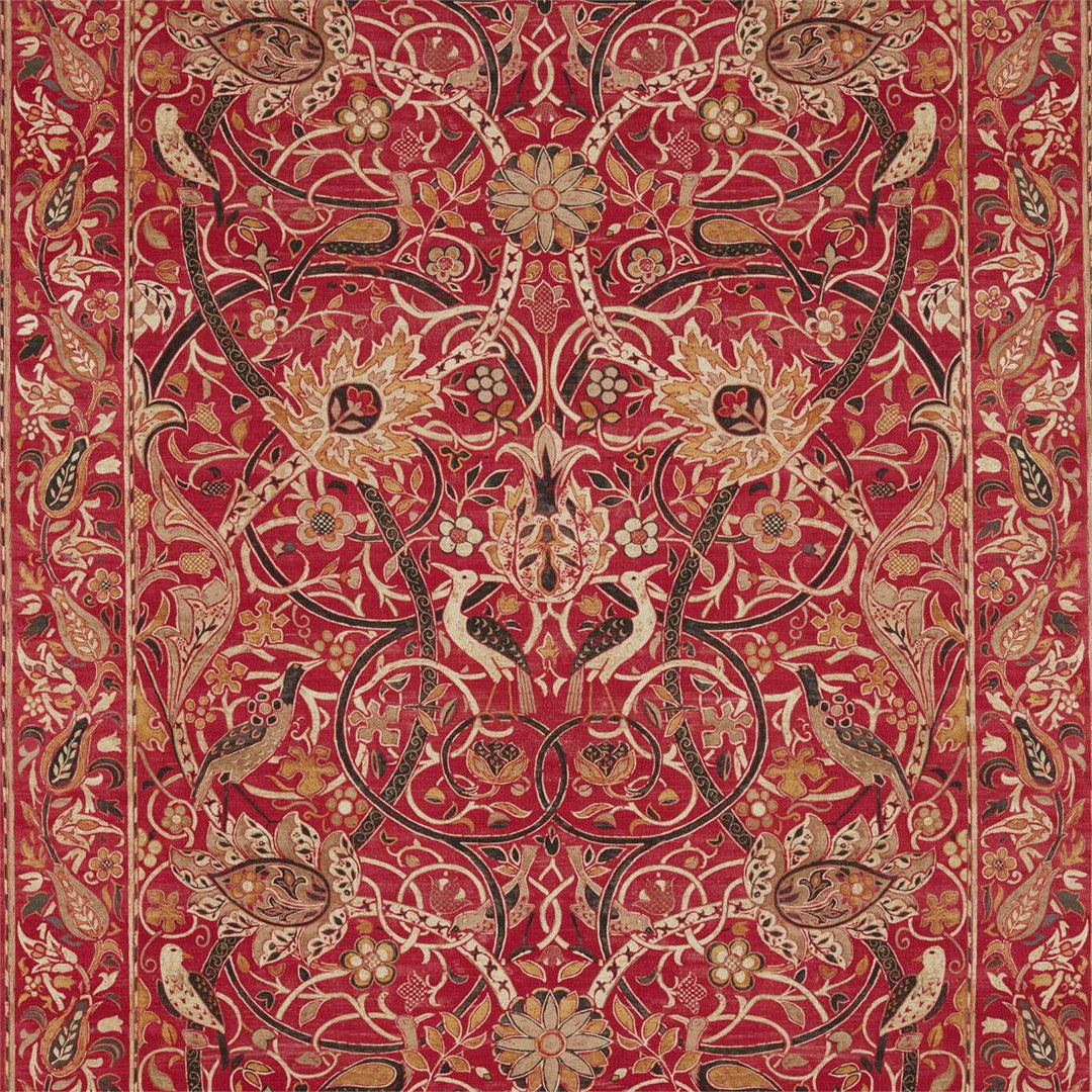 William Morris - Bullerswood - Paprika / Gold - Cushion Cover Throw Pillow Designer Home Decor.