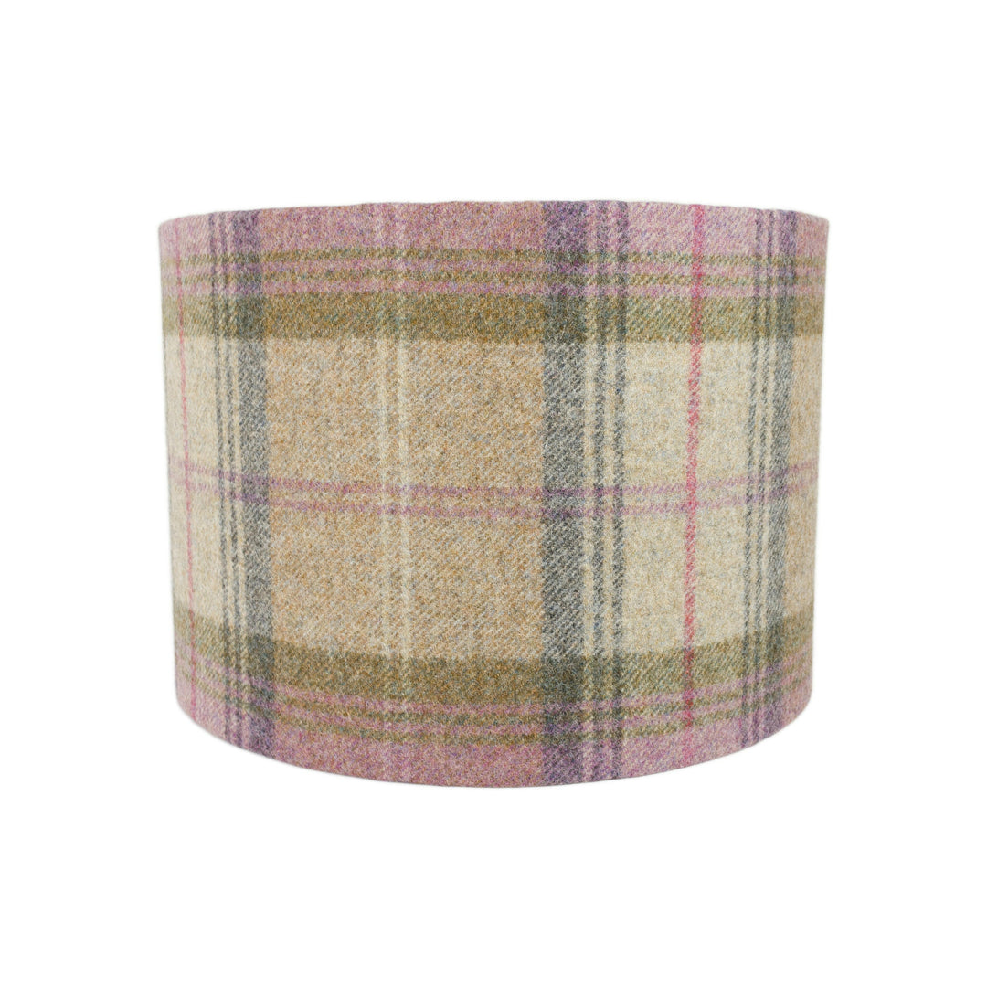 Abraham Moon - Stroud - Heather - Lampshade - Ceiling Light -  Stunning Bright Tartan Plaid - Handmade Designer Home Décor.