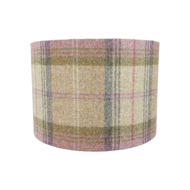 Abraham Moon - Stroud - Heather - Lampshade - Ceiling Light -  Stunning Bright Tartan Plaid - Handmade Designer Home Décor.