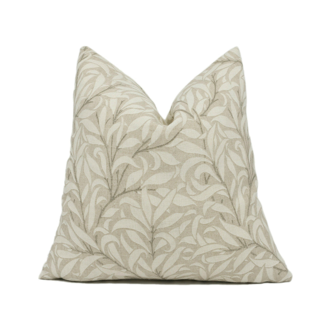 William Morris - Pure Willow Boughs - Linen - Gorgeous Leafy Foliage Cushion Cover - Handmade Throw Pillow - Designer Home Décor.