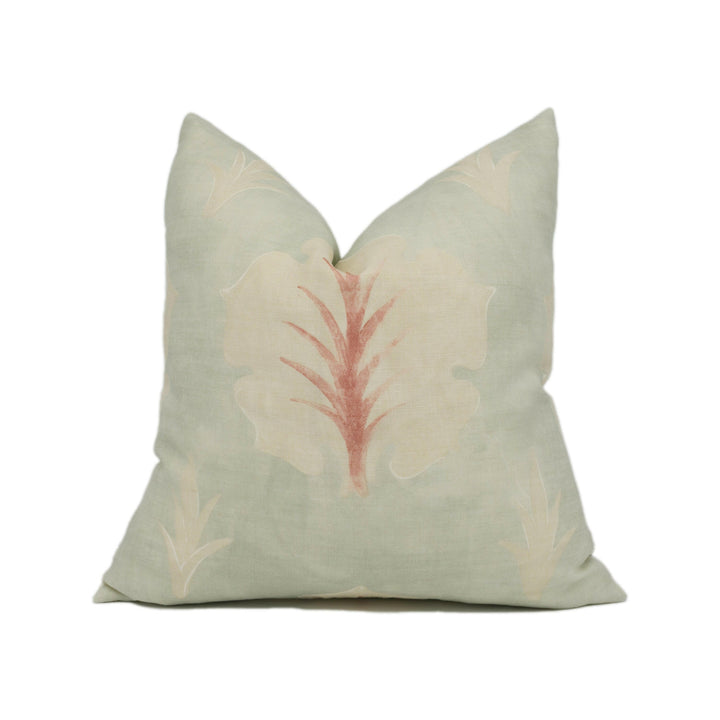 Zoffany - Cinquefoils - Norsk Blue - Classic Acanthus Leaf Design Cushion Cover - Handmade Throw Pillow - Designer Home Décor.