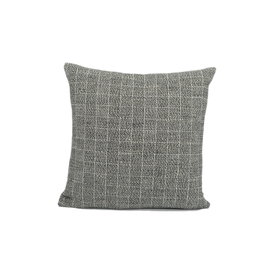 Zinc Textiles - LaGrange - Dalmatian - Iconic Cotton Chenille Chequerboard Designer Cushion Cover - Luxury Throw Pillow - Handmade Home Deco