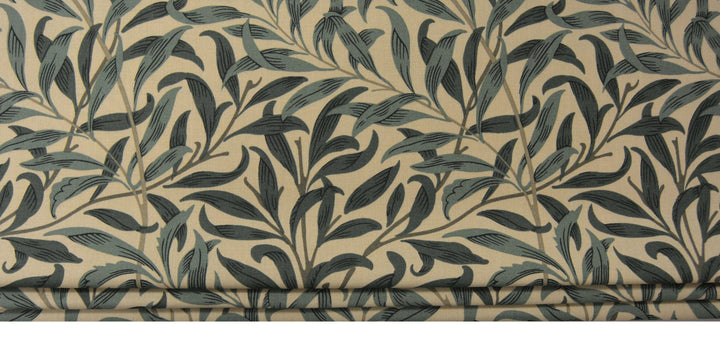 William Morris - Willow Bough - Taupe / Green - Made To Measure Professionally Made Roman Blind.