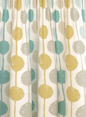 Scion Fabric - Taim-  Seaglass/Chalk/Honey   Made to Measure Curtains + buy by the metre.