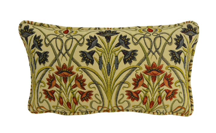 ILiv - Tiffany - Sand / Prussian / Jewel - Embroidered Cushion Cover/Pillow Throw Stunning.