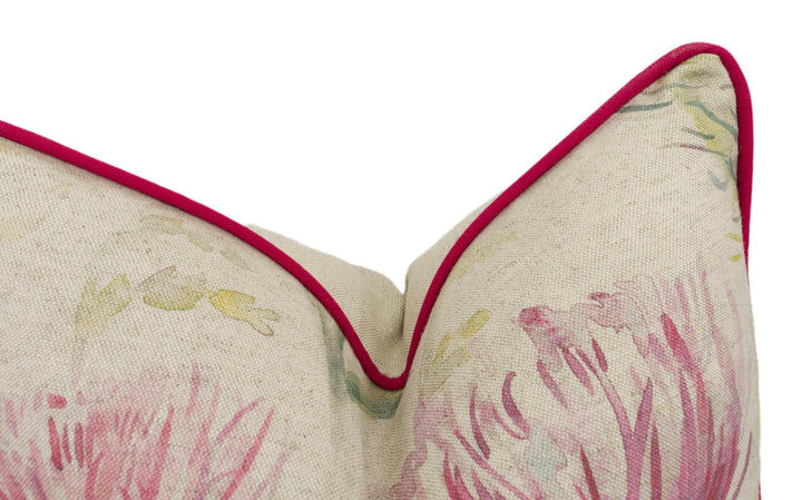 Voyage - Thistleglen - Summer - Stunning Watercolour Thistle Cushion Cover - Handmade Throw Pillow Designer Home Decor.