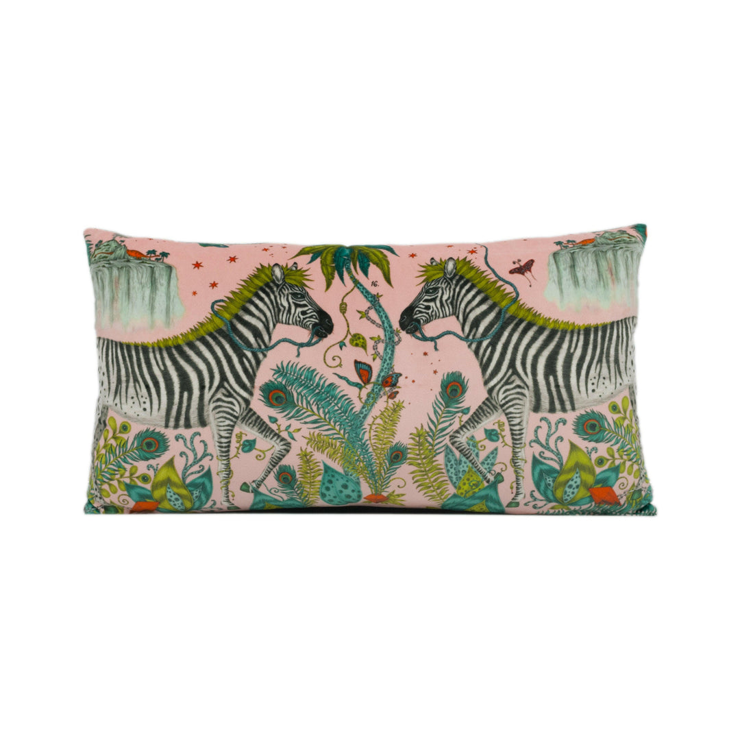 Funky Bold Maximalist Fantasy & Mythical Animal Velvet Designer Cushion Cover - Luxury Throw Pillow - Handmade Home Decor Lost World.
