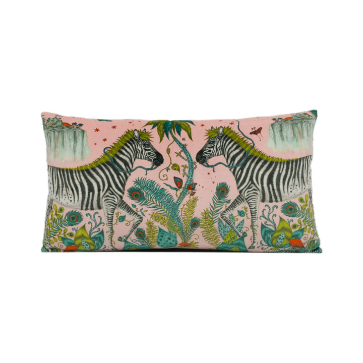 Funky Bold Maximalist Fantasy & Mythical Animal Velvet Designer Cushion Cover - Luxury Throw Pillow - Handmade Home Decor Lost World.
