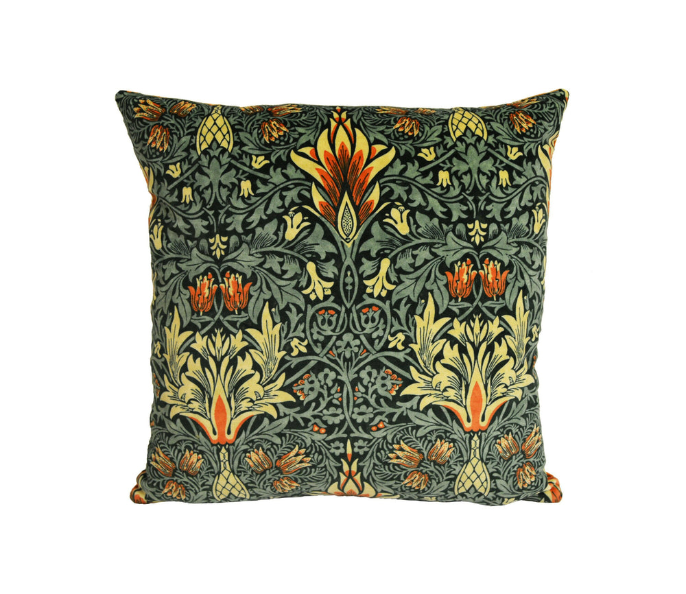 William Morris - Snakeshead Velvet - Thistle / Russet - Cushion Cover Pillow Throw Stunning Home Decor.
