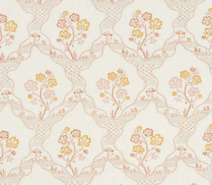 Schumacher - Marella - Spice - Floral Vogue Living Designer Cushion Cover - Handmade Throw Pillow - Luxury Home Decor.