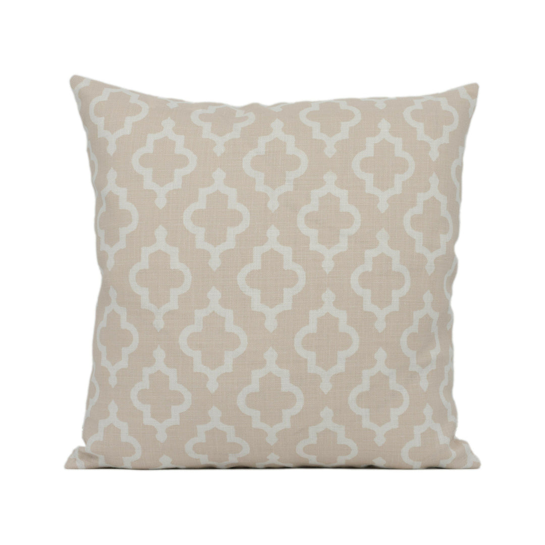 Schumacher - Jake - Quiet Pink - Moroccan Inspired Geometric Cushion Cover Handmade Throw Pillow Designer Home Décor.