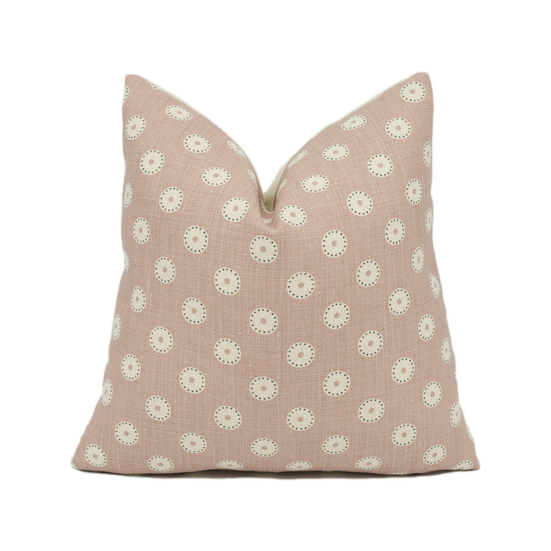 Vanessa Arbuthnott - Pretty Maids - Dusky Pink / Winter - Scandinavian Geometric Cushion Cover - Handmade Throw Pillow - Designer Home Décor.