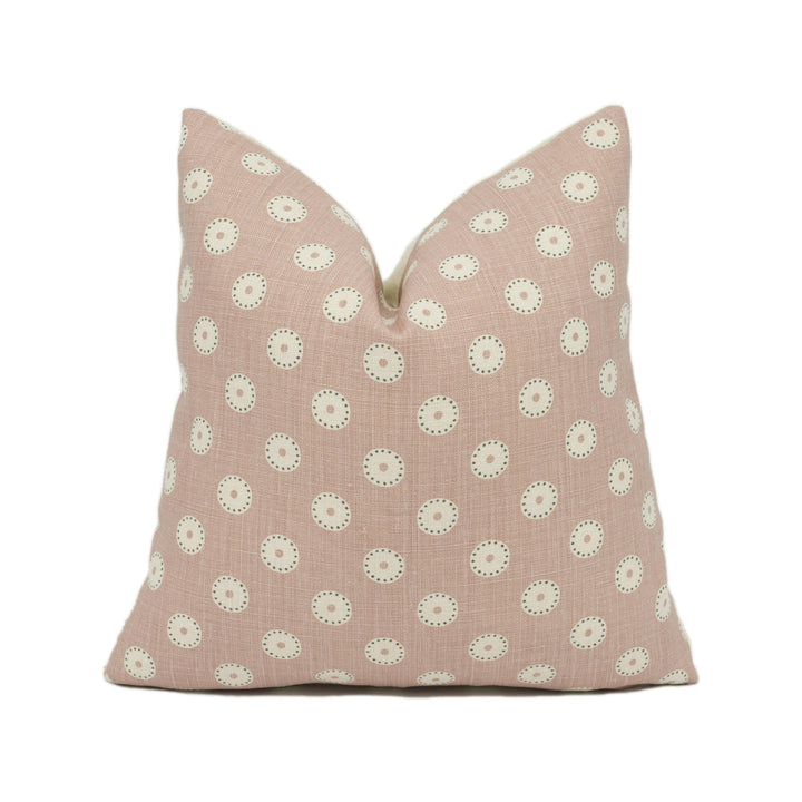 Vanessa Arbuthnott - Pretty Maids - Dusky Pink / Winter - Scandinavian Geometric Cushion Cover - Handmade Throw Pillow - Designer Home Décor.