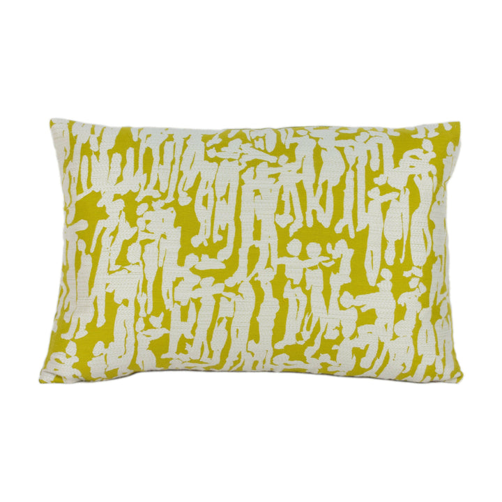 Harlequin - People - Citrus / Chalk - Subtle Motif Designer Cushion Cover Throw Pillow Handmade Home Decor.