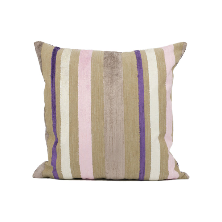 Designers Guild - Trasimeno - Blossom - Luxurious Cut Velvet Striped Cushion Cover - Handmade Throw Pillow - Designer Home Décor
