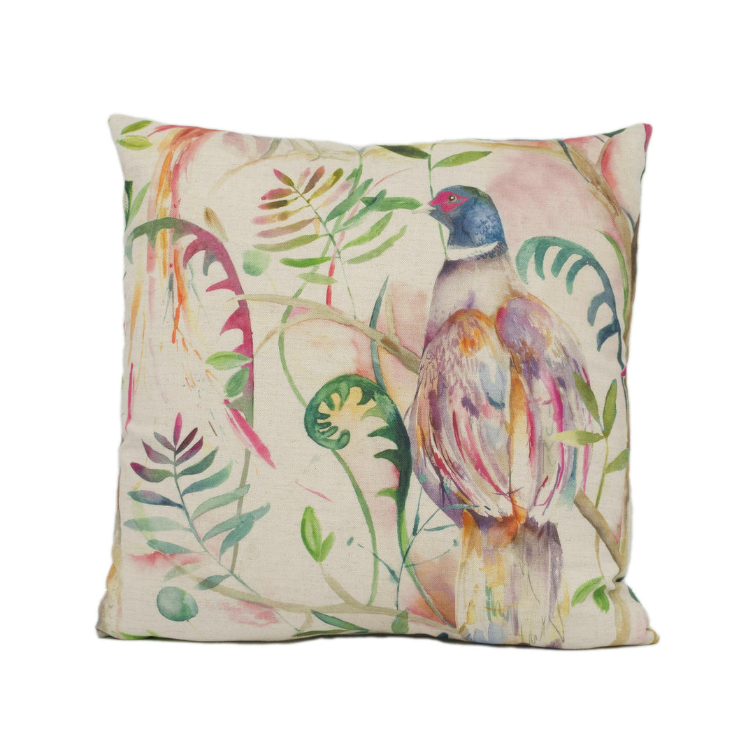Voyage - Graystoke - Fig - Countryside Pheasant Fowl Cushion Cover - Handmade Throw Pillow - Designer Home Décor.