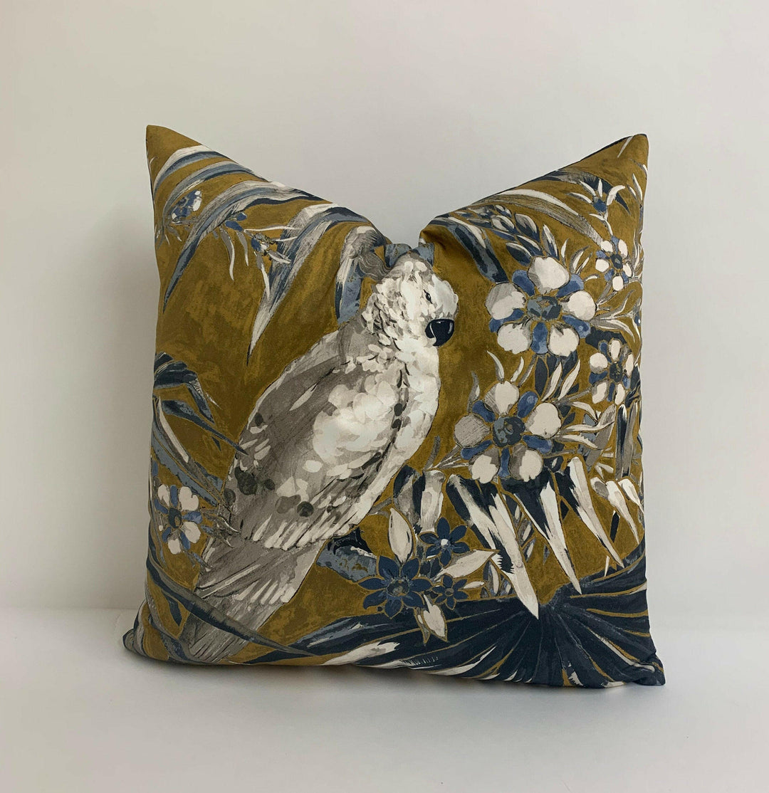 Weymss Aves 02 Brass - Cushion Cover Pillow Throw Designer Home Decor.