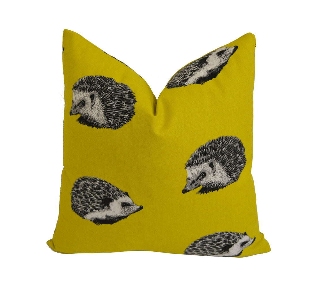 Prestigious Textiles - Hedgehog - Jonquil - Designer Cushion Cover Home Decor Throw Pillow.